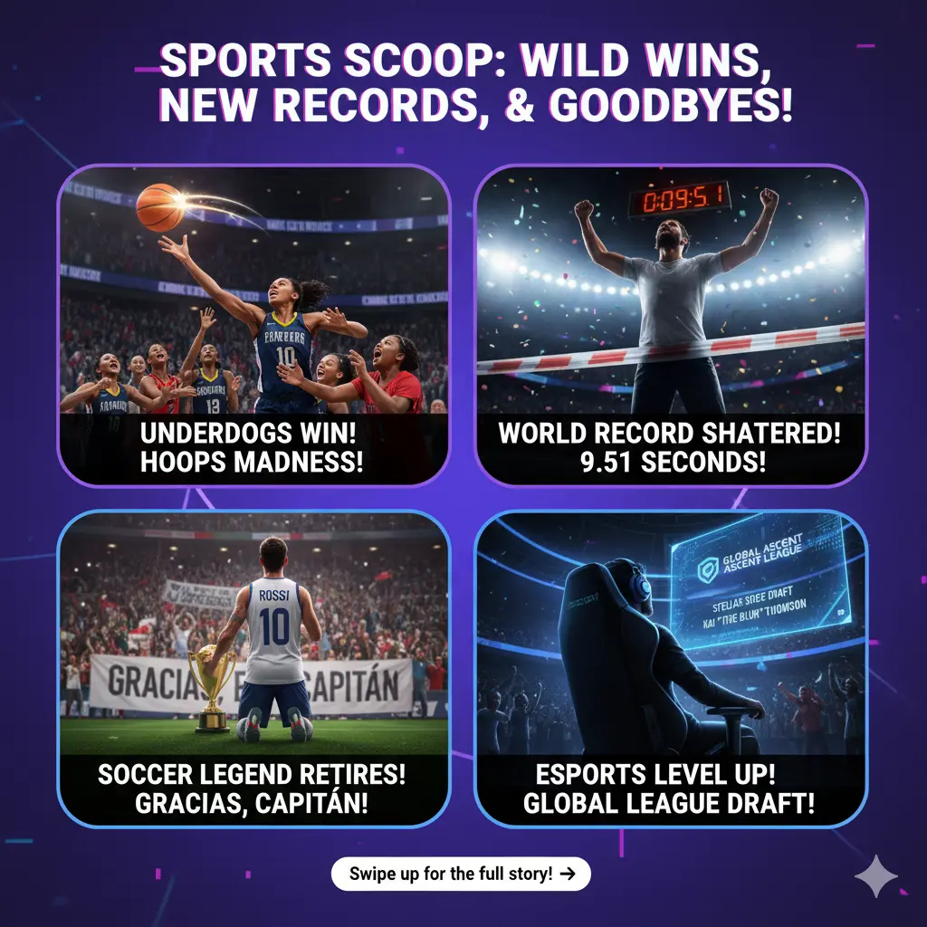 Sports Scoop: Underdog Wins, Record Shattered, and a Legend Hangs Up the Cleats!