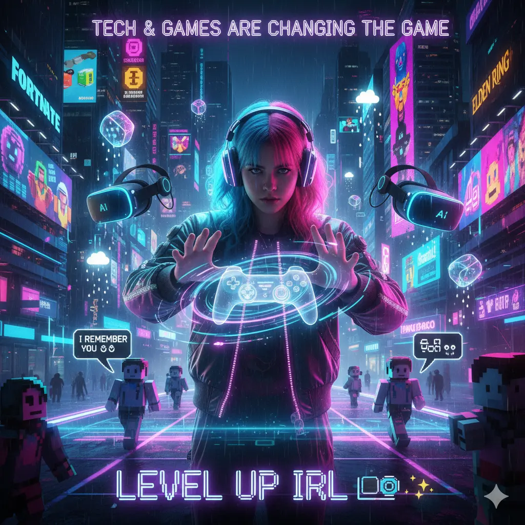 Leveling Up IRL 🎮💻 — How Tech & Games Are Changing the Game (Literally)
