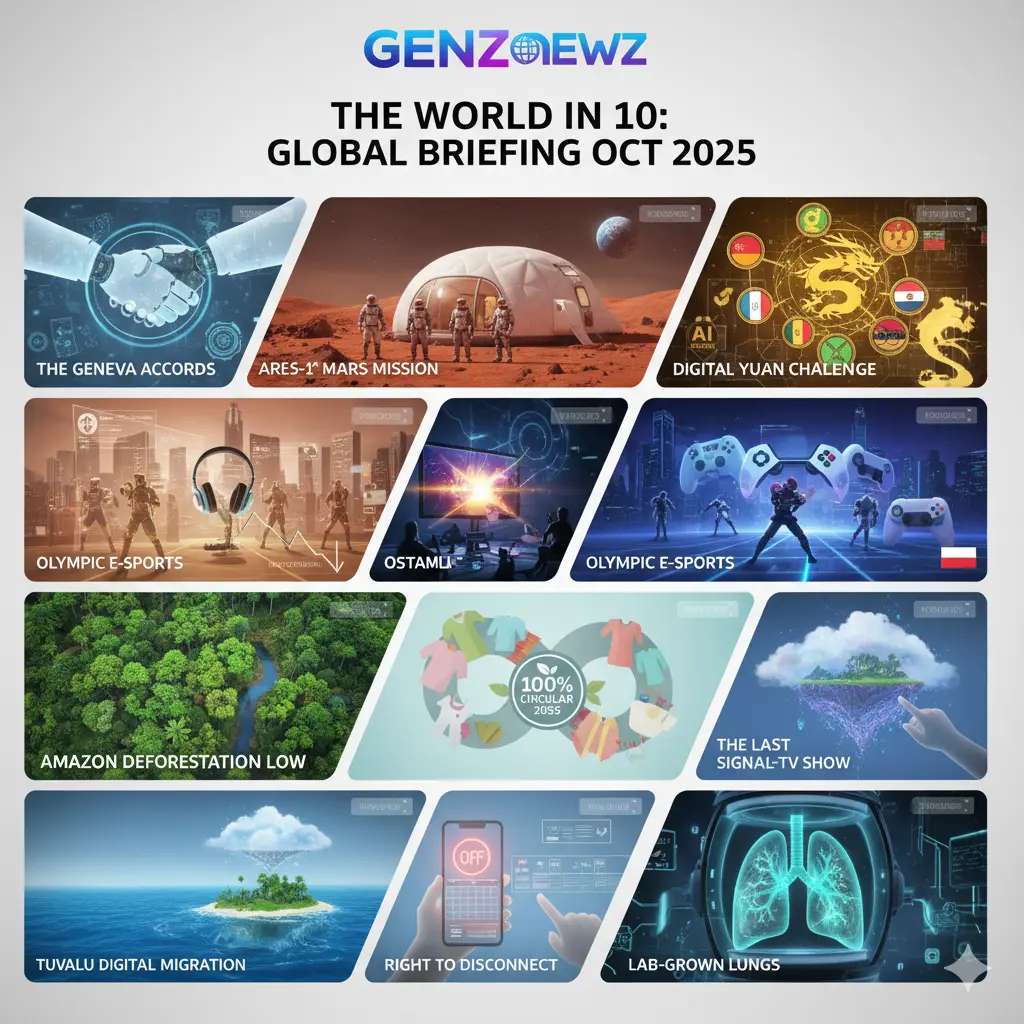 The World in 10: Your GenZnewz Global Briefing for October 2025