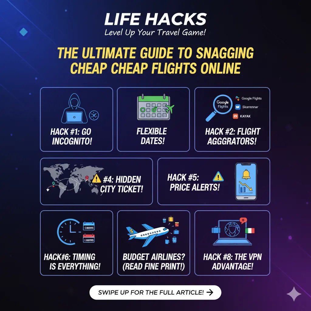 Level Up Your Travel Game: The Ultimate Guide to Snagging Cheap Flights Online