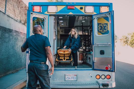 Peak Influencer Dystopia: Ambulance Becomes a Photo Studio