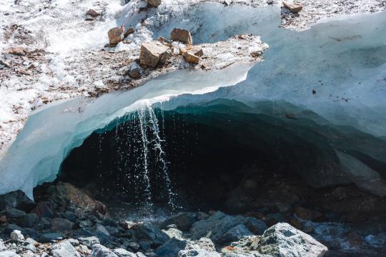The Melting Ice Arrows Coming Out of Norway's Mountains